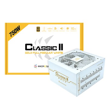 [MICRONICS] Classic II 750W 80PLUS GOLD 230V EU 풀모듈러 화이트
